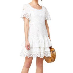 White Eyelet Lace Dress